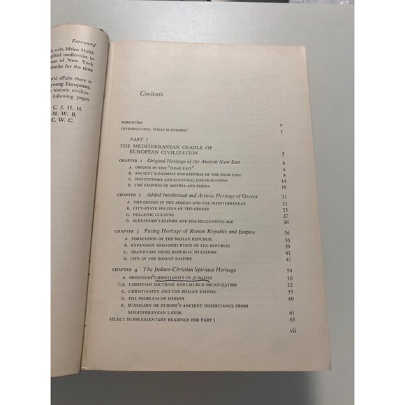 HISTORY OF EUROPE by Carlton Hayes Hardcover 1953 LS6 - Picture 8 of 11